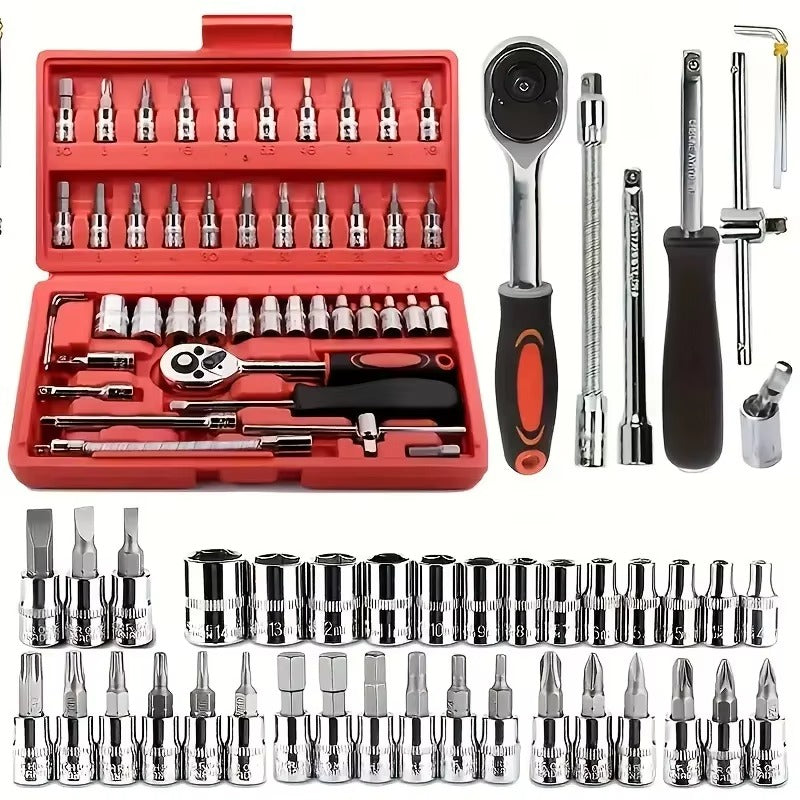 مجموعة مفاتيح ودواليب 46 قطعة